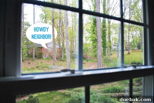 Bathroom window creating a privacy concern