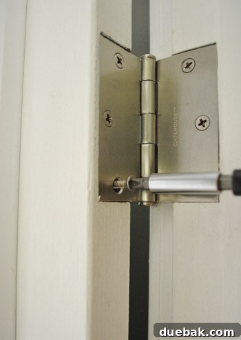 Rehanging the door