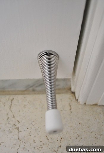 Installing a doorstop