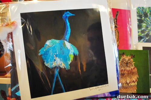 Richmond Craft Fair: Spring Fling 4 Zou Zou's Basement's Ostrich/Emu art print