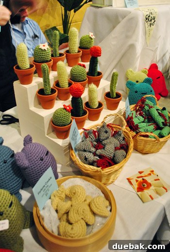 Richmond Craft Fair: Spring Fling 5 A trio of crocheted cacti, hinting at the purchase