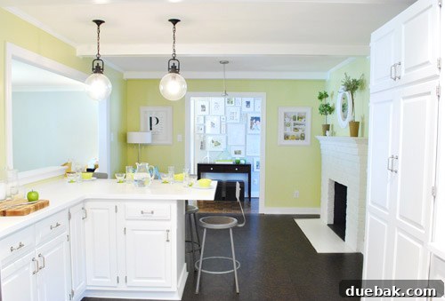 Broken pendant light in the fireplace area