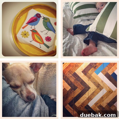 April Highlights 2 Instagram feed showing various home and family photos