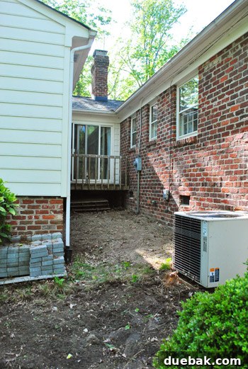 Fully cleared backyard space, ready for deck planning