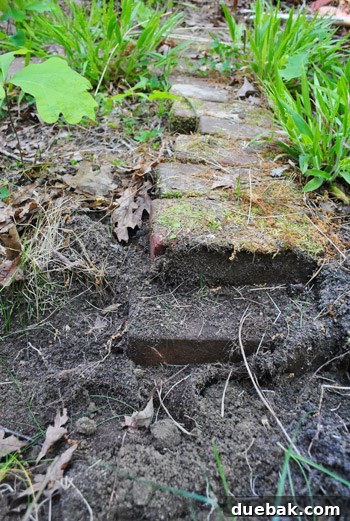 Digging up the two-layered bricks of the AC shrine