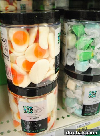 Gummy fried eggs from The Candy Store, a whimsical and fun sweet treat.