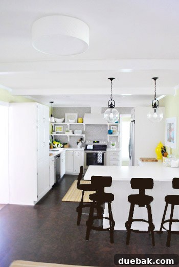 Photoshop rendering of kitchen bar stools painted in an oil-rubbed bronze (ORB) finish.