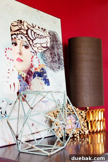 Full view of Emily's stunning tween bedroom, showcasing geometric art and thoughtful design