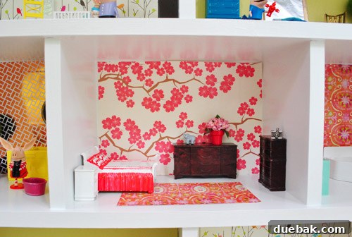 Pint-Sized Palaces: Decorating Your Dollhouse 20 Rug Made Out Of Craft Paper In DIY Easy Homemade Dollhouse