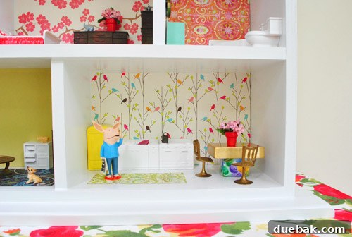 Pint-Sized Palaces: Decorating Your Dollhouse 24 Dining Room Kitchen Area Of DIY Kids Dollhouse Build