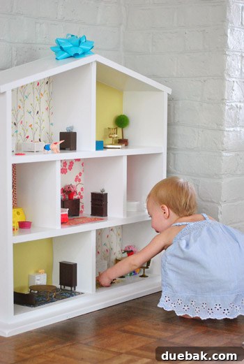 Pint-Sized Palaces: Decorating Your Dollhouse 28 Little girl playing with Easy to Made DIY Dollhouse