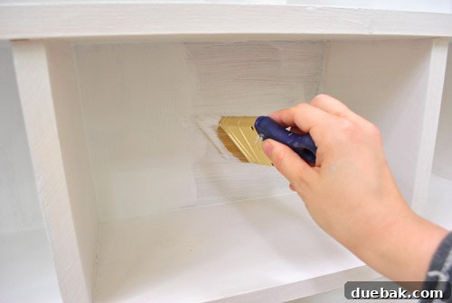Pint-Sized Palaces: Decorating Your Dollhouse 5 Hand Painting DIY Wooden Dollhouse With Short Handle Angled Paintbrush