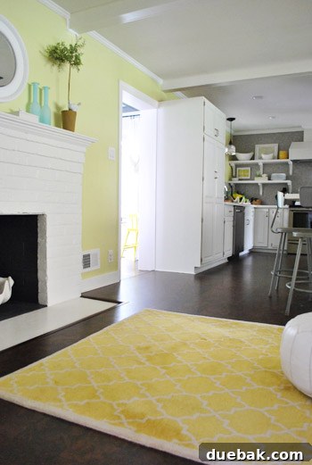 The subtle contrast of the yellow Moorish rug, not screaming for attention