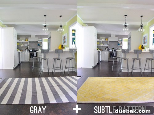 Kitchen Comfort and Style 2 New scallop pattern kitchen rug in a bright kitchen