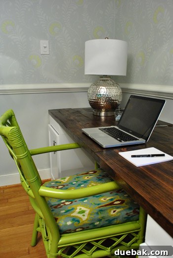 Bringing a Pop of Color to Our Side Patio with Red Adirondacks 3 Office chairs painted bright green with fresh upholstery