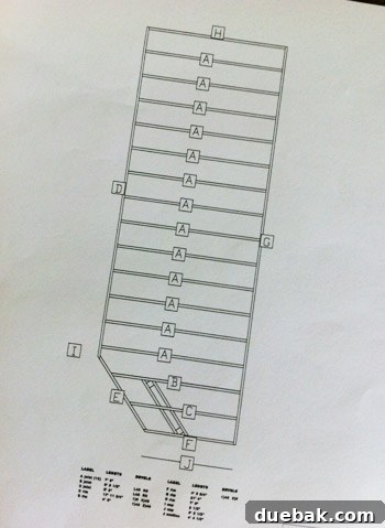 Sourcing Your Deck Building Materials 3 Initial deck frame plan from 84 Lumber