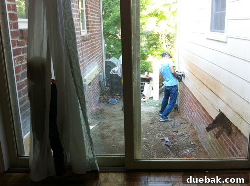 Sourcing Your Deck Building Materials 23 Clara hiding in the curtains after the loud saw