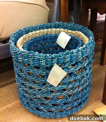 Stylish open-weave baskets for versatile storage