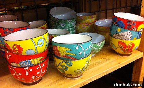 Colorful stackable bowls in various shades