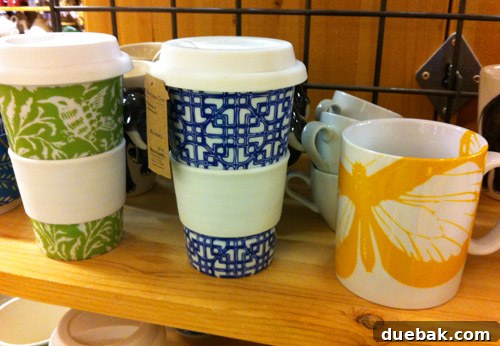 Butterfly mugs and reusable ceramic coffee cups