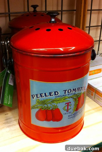 Old-school charming compost container