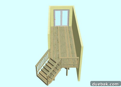 Deck layout with consideration for future planter box