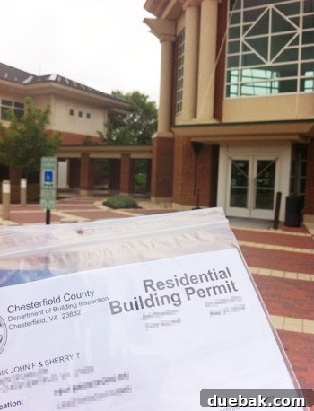 Approved permit document