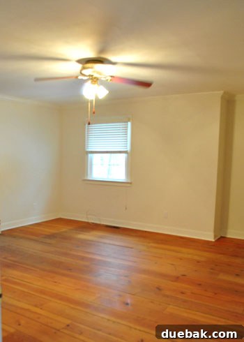 The Evolving Sanctuary 2 Empty master bedroom after moving in, a blank canvas for decoration