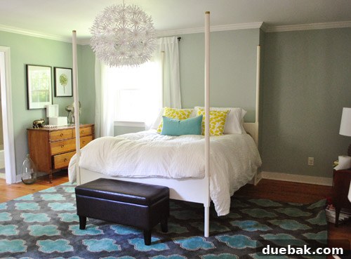 The Evolving Sanctuary 12 Master bedroom with bed initially placed on a challenging wall, looking 'crazytown'