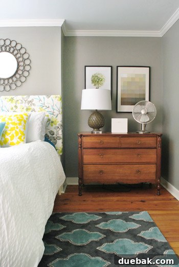 The Evolving Sanctuary 18 Master bedroom showing a significant transformation from its initial state