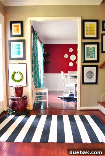 Colorful Dining Room with DIY Furniture