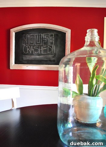 Cozy Kitchen Eating Nook with Collected Glass Vases