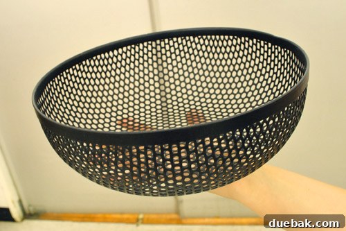 Large metal bowl for storage or decoration