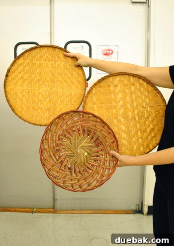 Woven trays for wall art