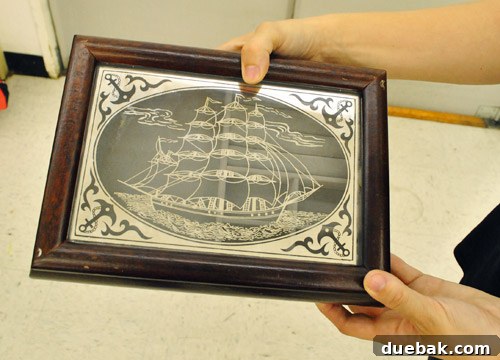 Ornate jewelry box with nautical details