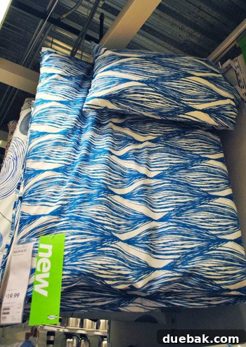 Malin Blad duvet with an artistic, inky sketch pattern for adult bedrooms