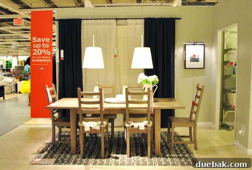 Charming dining or accent table with a classic design, a versatile IKEA find