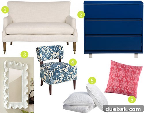 Collection of prize furniture and bedding items