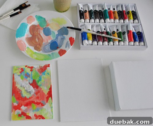 Completed First Abstract Painting