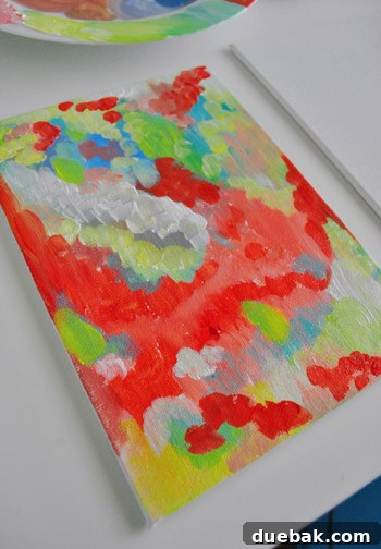 Close-up of First Abstract Painting