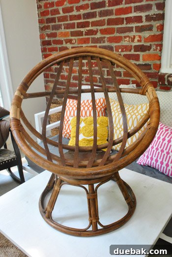 Uncovering a Gem: My Thrift Store Egg Chair Story 7 Egg chair without cushion in sunroom