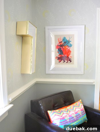 Animal print paired with HomeGoods pillow