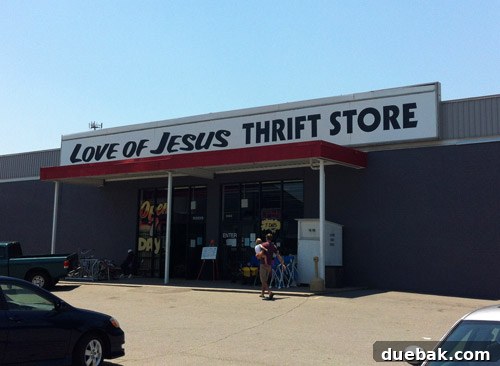 Secondhand Adventures 2 Love of Jesus Thrift Store exterior