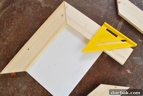 Transform Scrap Wood Into Gorgeous Picture Frames 8 All frame pieces cut and laid out
