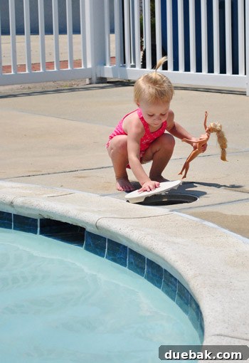 Bethany Beach Bliss: A Delaware Getaway 24 A Barbie doll placed inside the pool filter as a 'timeout'.