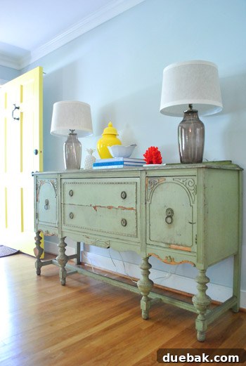 Elevate Your Dining Buffet Decor 11 Yellow urn on buffet, relating to other yellow accents