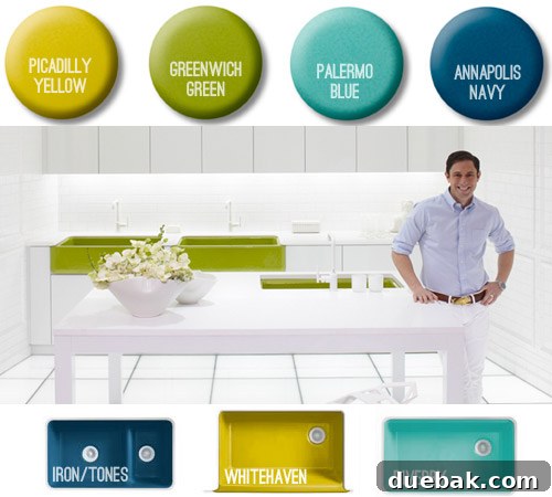 Color Burst Freebie 2 Jonathan Adler x Kohler Poppy Yellow Apron Sink