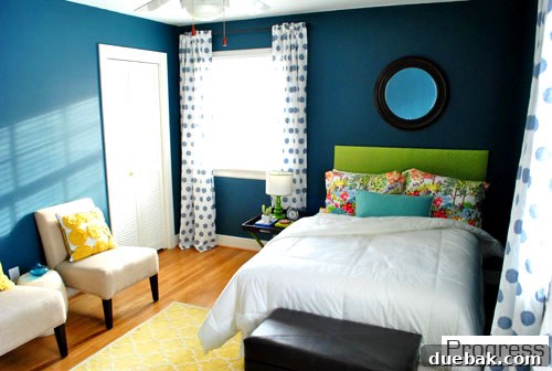 Listy McListerson Refreshed 18 Our guest bedroom furnished with eclectic pieces and awaiting final decorative touches like art and crown molding.