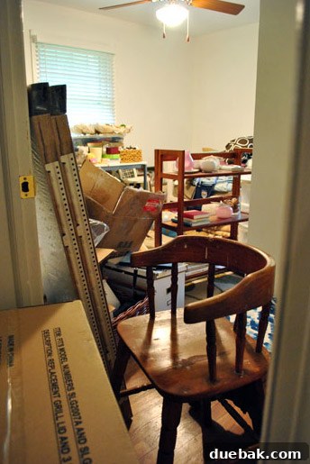 My First Home Then and Now: A Year's Perspective 13 Current house spare bedroom, currently serving as a chaotic playroom.