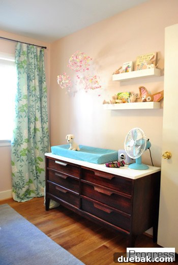 My First Home Then and Now: A Year's Perspective 17 Another perspective of the current nursery, emphasizing its spaciousness.